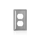 Leviton SL8 Plaque murale duplex standard série C 430 1G en acier inoxydable