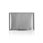 Leviton SL33 Plaque murale vierge standard en acier inoxydable série C 430 3G