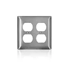 Leviton SS82-40 Plaque murale standard 2-Dup en acier inoxydable série C 302/304 2-Gg