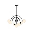 Savoy House Marias 1-3319-7-89 7-Lumières 420W Noir mat Suspendu