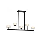 Lustre linéaire Savoy House Falster 1-5407-5-89 5 Lumières 15W Noir mat