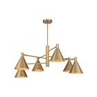 Savoy House Pharos 1-8003-6-127 6-Lumières 360W Laiton noble Suspendu