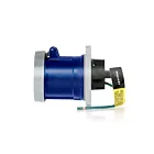 Leviton 3100R6WLEV Prise à broche et manchon 100 A - Bleu 