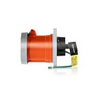 Leviton 4100R12WLEV Prise à broche et manchon 100 A - Orange 