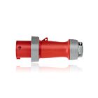 Leviton 4100P7WLEV Fiche à broche et manchon 100A - Rouge