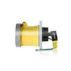 Leviton 3100R4WLEV Prise à broche et manchon 100 A - Jaune 