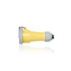 Leviton 320C4WLEVA Connecteur Nsf à broche et manchon 20A - Jaune