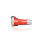 Leviton 420C7WLEV Connecteur à broche et manchon 20A - Rouge
