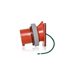 Leviton 520B7WLEV Entrée à broche et manchon 20A - Rouge