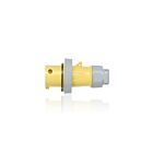 Leviton 320P4WLEV Fiche à broche et manchon 20A - Jaune