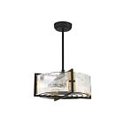 Ventilateur de plafond Savoy House Hayward 24-FD-1698-143 28W 23" Noir mat avec accents en laiton chaud