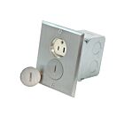 Leviton 25249-SBA Boîte de plancher duplex en nickel