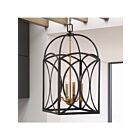 Suspendu Savoy House Talbot 3-4081-4-79 4 Lumières 240W Bronze Anglais Et Laiton Chaud