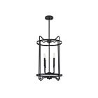 Suspendu Savoy House Essentials Kent 3-4901-4-89 4 Lumières 240W Noir Mat