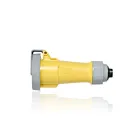 Leviton 330C4WLEVA Connecteur à broche et manchon 30A Nsf-Jaune