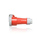 Leviton 330C7WLEV Connecteur à broche et manchon 30A - Rouge