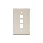 Leviton 41091-3TN Plaque murale de taille moyenne à 3 ports