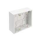 Leviton 42777-2WA Boîte d'encastrement à 2 groupes, 1,89, blanc profond