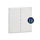 Leviton 49605-14F 14 Couvercle de montage encastré sans fil, paquet en vrac de 12