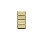 Leviton DS4KT-1PT Decora Smart 4 boutons changement de couleurAmande clair