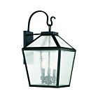 Lanterne murale d'extérieur Savoy House 5-101-BK Woodstock 3-lumières 180W Noir