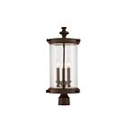 Lanterne de poteau extérieure Savoy House Palmer 5-1223-40 3-Lumières 180W Noyer patiné