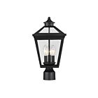 Lanterne de poteau extérieure Savoy House Ellijay 5-147-BK 3-Lumières 180W Noir