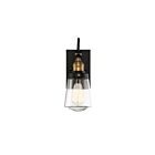 Lanterne murale d'extérieur Savoy House 5-2067-51 Macauley 1-lumière 60W Noir vintage avec laiton chaud