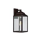 Lanterne murale d'extérieur Savoy House 5-344-213 Brennan 1-lumière 60W Bronze anglais avec or