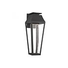 Lanterne murale d'extérieur Savoy House 5-355-BK Brookline 1-lumière 14W Noir mat