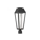 Lanterne de poteau extérieure Savoy House Brookline 5-356-BK 1-Lumière 4.5W Noir mat