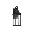 Lanterne murale d'extérieur Savoy House 5-450-BK Hancock 1-lumière 60W Noir mat
