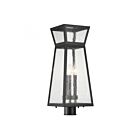 Lanterne de poteau extérieure Savoy House Millford 5-633-BK 3-Lumières 180W Noir mat
