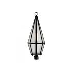 Savoy House Peninsula 5-707-BK 1-Lumière 60W Noir mat Lanterne de poteau extérieure