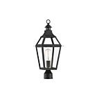 Lanterne de poteau extérieure Savoy House Jackson 5-724-153 1-Lumière 60W Noir avec reflets dorés