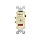 Leviton 5336-I Comb Sp20A interrupteur et lumière ind