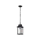 Lanterne suspendue extérieure Nuvo Lighting Stillwell 60-5958 1-lumière 100W Noir mat