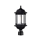 Lampe sur poteau extrieur Nuvo Lighting 60-6115 1-Lumière Noir mat