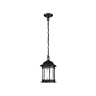 Lanterne suspendue extérieure Nuvo Lighting Hopkins 60-6117 1-lumière 100W Noir mat