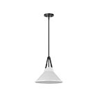 Suspendu à tige Nuvo Lighting 60-7647 Zelda 1-Lumière Noir