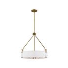 Suspendu à tige Nuvo Lighting 60-7691 Halter 4-Lumières laiton naturel