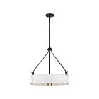 Suspendu à tige Nuvo Lighting 60-7692 Halter 4-Lumières Noir mat