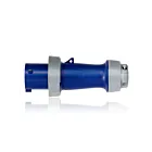 Leviton 360P6WLEV Fiche à broche et manchon 60A - Bleu