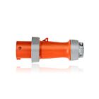 Leviton 460P12WLEV Fiche à broche et manchon 60A - Orange