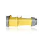 Leviton 360C4WLEV Connecteur à broche et manchon 60A - Jaune
