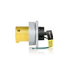 Leviton 360B4WLEV Entrée broche et manchon 60A - Jaune