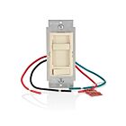 Leviton 661F-10T Contrôle de vitesse du ventilateurAmande claire Sp/3W non éclairé 1,5A120Vac