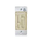 Leviton 66DF-10I Sureslide Ventilateur-Luminaire Universel 120V Ivoire