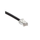 Leviton 6AS10-3E Cordon de brassage noir 6A 3 pieds