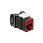 Leviton 6AUJK-RR6 JackAx1 C6A Utp Rouge